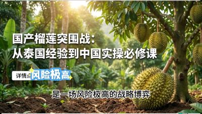 第一节：榴莲突围战：选址决策指南，告别赌运气，用硬指标圈定&ldquo;优生，课程：《国产榴莲突围战：从泰国经验到中国实操的8堂必修课（高阶实战版）》