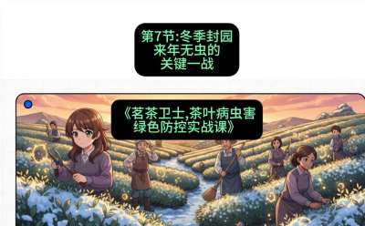 第07节：冬季封园&mdash;&mdash;来年无虫的关键一战，课程：《茗茶卫士&mdash;&mdash;茶叶病虫害绿色防控实战课》#识农AI